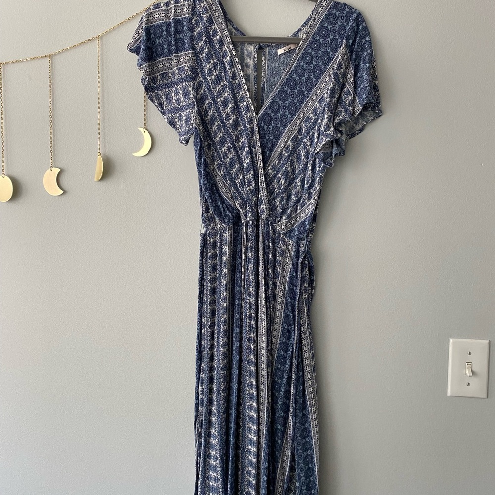 santorini midi dress with slits